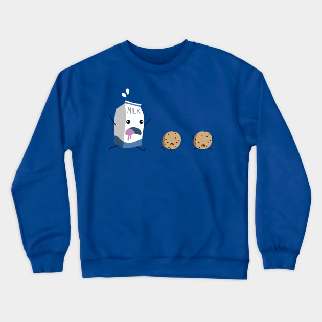 Milk & Cookies Crewneck Sweatshirt by demonigote